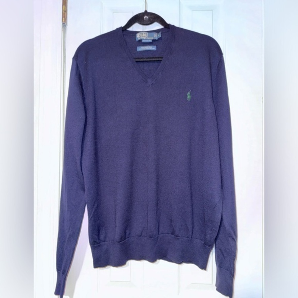 Polo by Ralph Lauren, Men’s Sweater, Pull Over, Cardigan, Size‎ L, Navy Blue